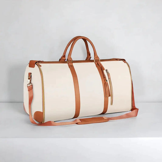 "White travel bag"